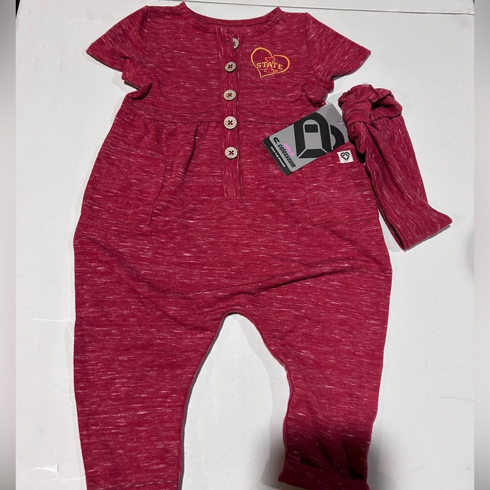 NCAA Iowa cyclones bodysuit girls 6–12 M new